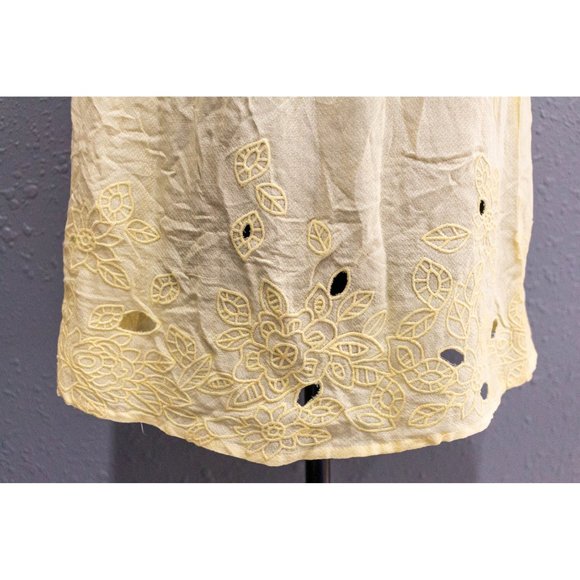 Penelope Rose Yellow Tank Blouse, Size Large - Picture 4 of 4